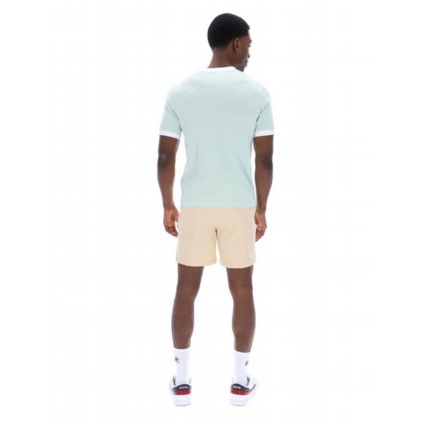 Fila Marconi Mens Essential Ringer Tee-Surf Spray/White